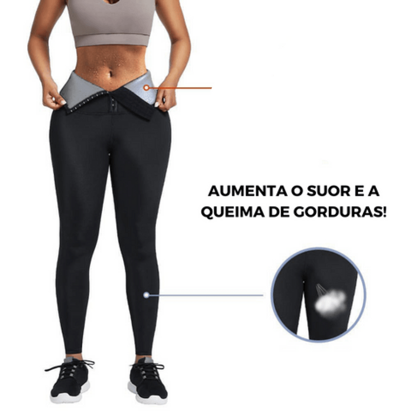 CALÇA MODELADORA EFEITO SAUNA Moda Fitness